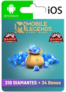 Mobile Legends: Bang Bang – 310 Diamantes + 34 Bonus