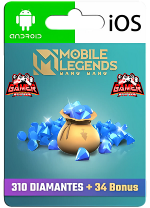 Mobile Legends: Bang Bang – 310 Diamantes + 34 Bonus