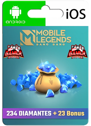 Mobile Legends: Bang Bang – 234 Diamantes + 23 Bonus