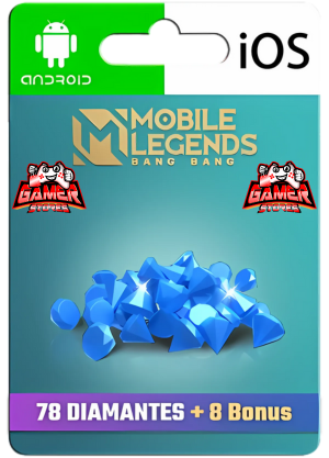 Mobile Legends: Bang Bang – 78 Diamantes + 8 Bonus