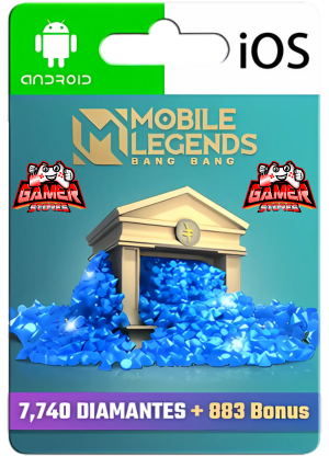 Mobile Legends: Bang Bang – 7740 Diamantes + 883 Bonus