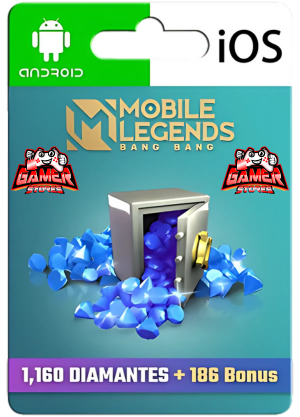 Mobile Legends: Bang Bang – 1160 Diamantes + 186 Bonus