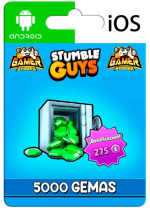 Stumble Guys – 5000 Gemas + 275 Fichas